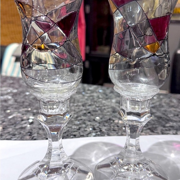 ✨ Vintage Partylite Mosaic Stemmed Votive Candle Holders – Rare & Unused”✨ - Picture 13 of 16